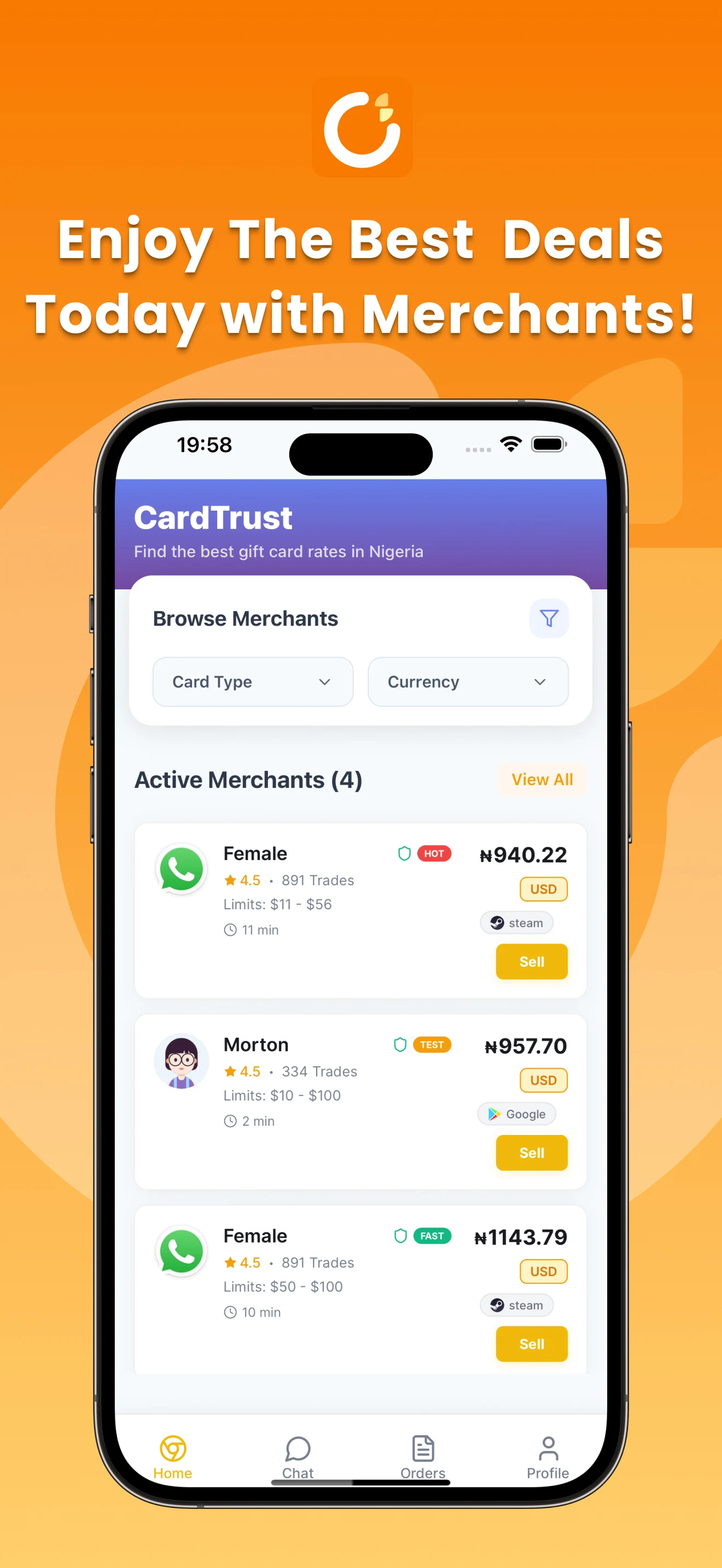 CardTrust: Chat &Trade Cards screenshot